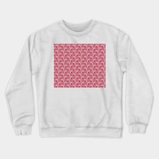 Pastel Strawberry Pink Pattern Crewneck Sweatshirt